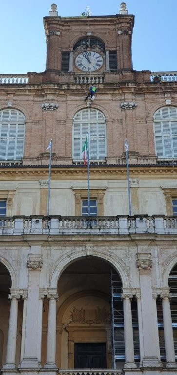 Manutenzione facciata Palazzo Ducale Accademia di Modena, Barbieri Costruzioni